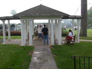 the gazebo in the leisure path