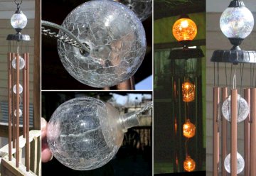 LED Solar wind chimes montage of features.(Click to Photobucket image, new window)