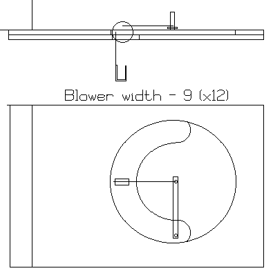 Drawing of wind tunnel turntable version