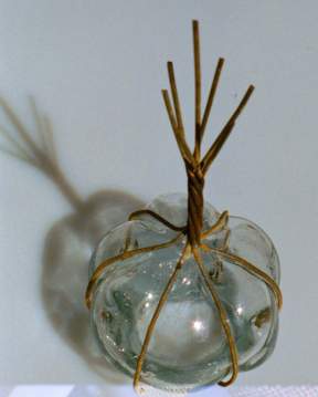 Wire stem goblet upside down