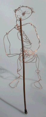 Betty Firth's wire sculpture of a glassblower