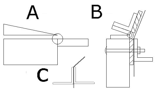 Metal Brake, Sketch of sections of commercial and homemade