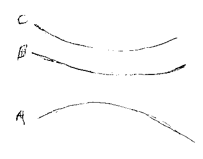 Three sketched lines