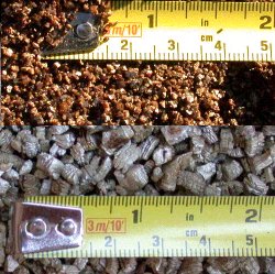 Vermiculite coarseness detail