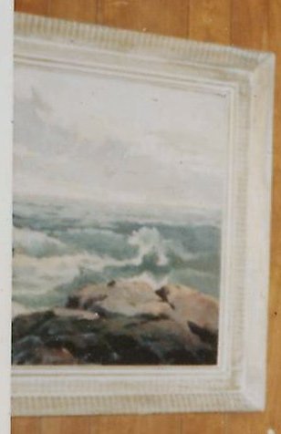Half of seascape from wedding picture.