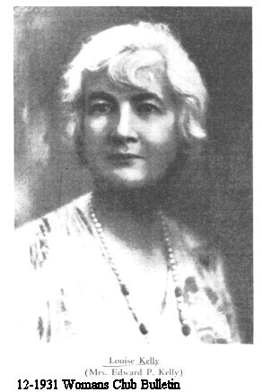 Picture of Louise Kelly in women's club booklet