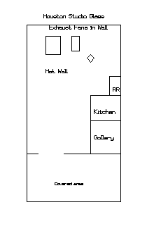 Houston Hot Glass, floor plan, drawing