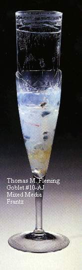 Glass with Mixed Media by Fleming