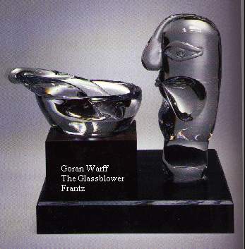 Solid sculpture with internal bubble by Warff