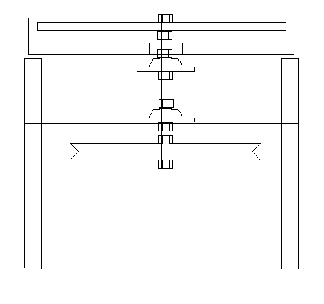 Drawing of grinder parts layout