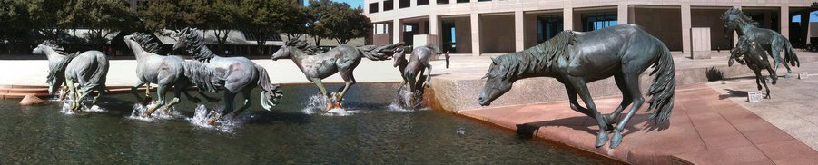 Image of Mustangs of Las Colinas from Wikipedia (cropped, click to enlarge)