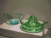 Uranium glass examples